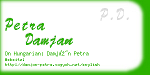petra damjan business card